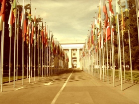 Europäischer Hauptsitz der Vereinten Nationen in Genf, Schweiz